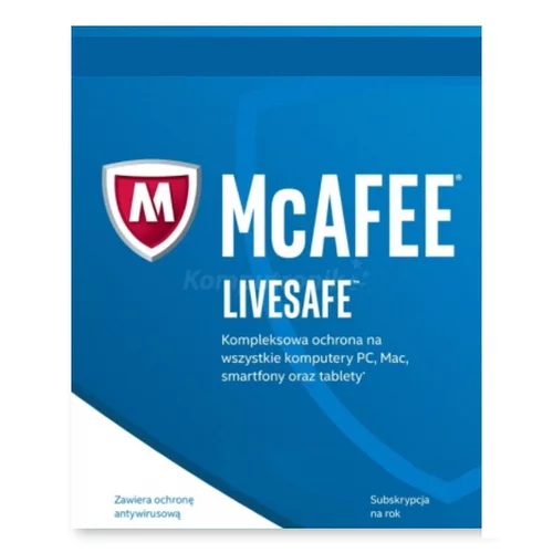 McAfee LiveSafe 2024 (1 PC / 3 Lata)