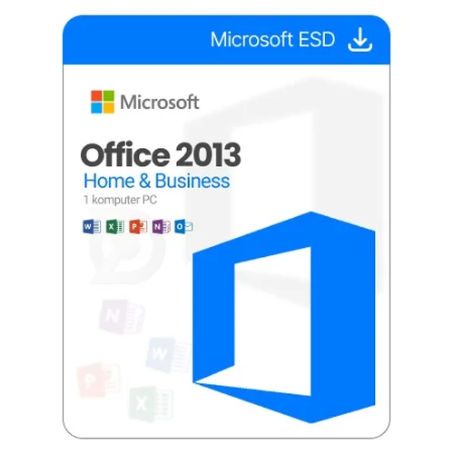 のんMicrosoft Office Hone&amp;Business 2013 Microsoft Office 2013 Home and Business, j. polski - wersja