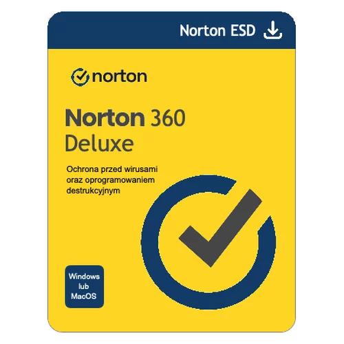 Norton 360 Deluxe 2024 (3 PC / 1 Rok) - Wymaga karty