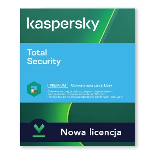 Kaspersky Total Security 2021 | 3 Stanowiska | 12 Miesięcy
