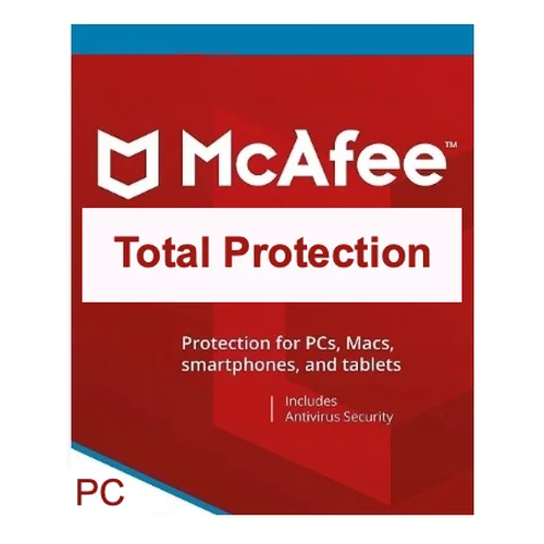 McAfee Total Protection | 3 Stanowiska | 12 Miesięcy